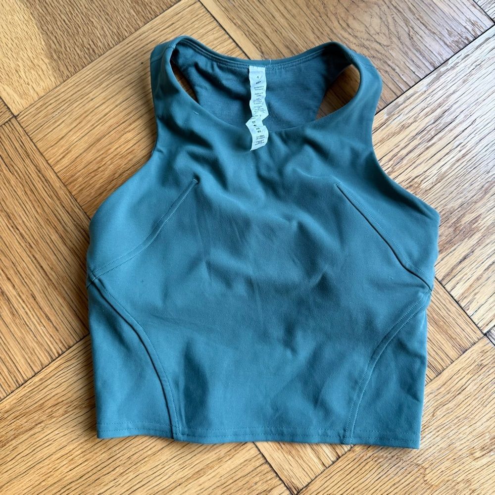 Lululemon Wunder Train Racerback Tank Top, Size 4, Medium Forest, VGUC